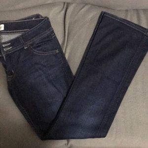 Dark denim jeans